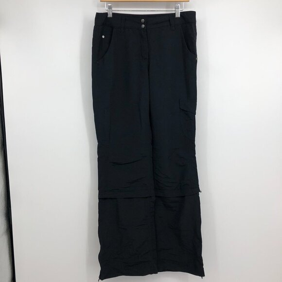 MEC Convertible Black Hiking pants zipper removable bottoms size 10 - Picture 14 of 14